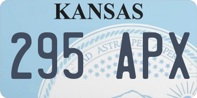 KS license plate 295APX