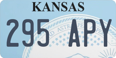 KS license plate 295APY