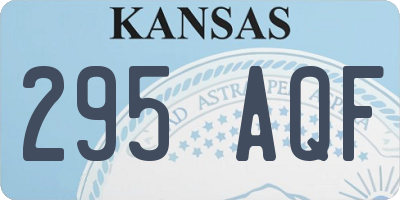 KS license plate 295AQF