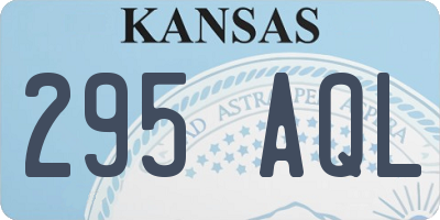 KS license plate 295AQL