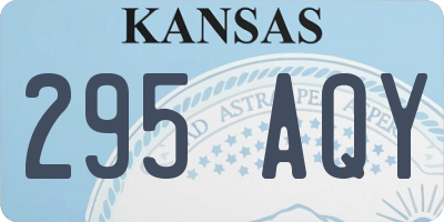 KS license plate 295AQY