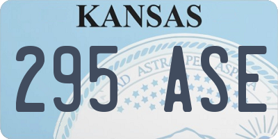 KS license plate 295ASE