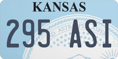 KS license plate 295ASI