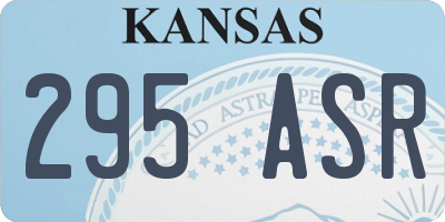 KS license plate 295ASR