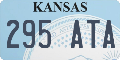KS license plate 295ATA