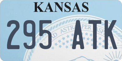 KS license plate 295ATK
