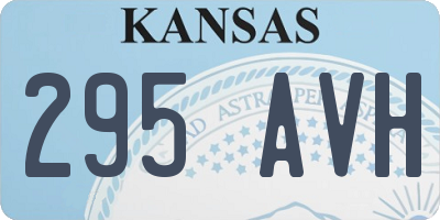 KS license plate 295AVH