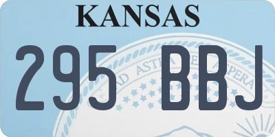 KS license plate 295BBJ