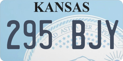 KS license plate 295BJY