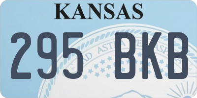 KS license plate 295BKB