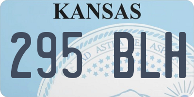 KS license plate 295BLH