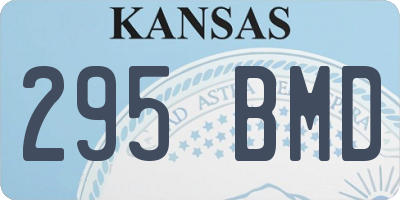 KS license plate 295BMD