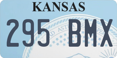 KS license plate 295BMX