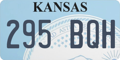 KS license plate 295BQH