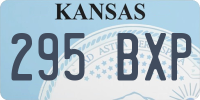 KS license plate 295BXP