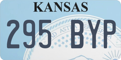 KS license plate 295BYP