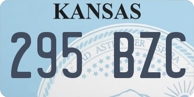 KS license plate 295BZC