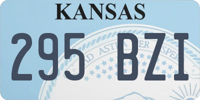 KS license plate 295BZI