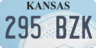 KS license plate 295BZK