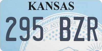 KS license plate 295BZR