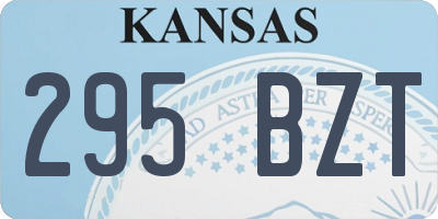 KS license plate 295BZT