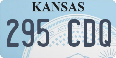 KS license plate 295CDQ