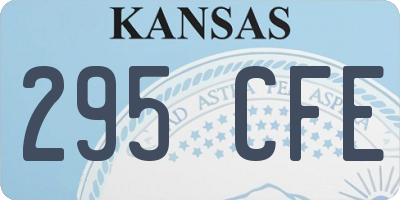 KS license plate 295CFE