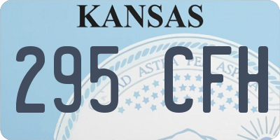 KS license plate 295CFH