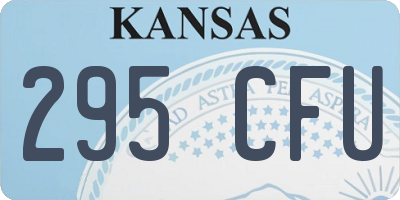KS license plate 295CFU