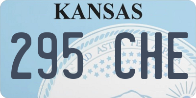 KS license plate 295CHE