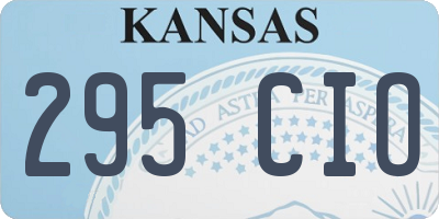 KS license plate 295CIO