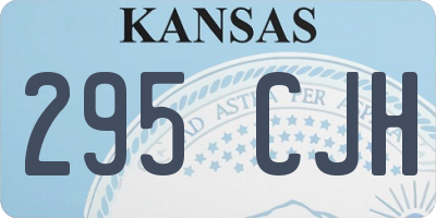 KS license plate 295CJH