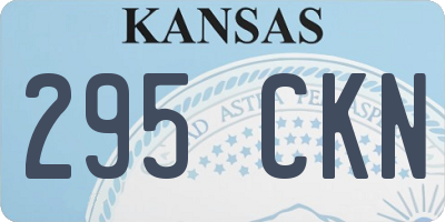 KS license plate 295CKN