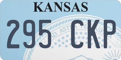 KS license plate 295CKP