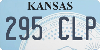 KS license plate 295CLP
