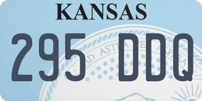 KS license plate 295DDQ