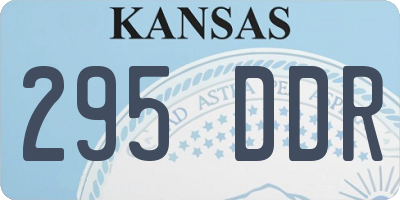 KS license plate 295DDR
