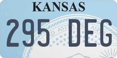 KS license plate 295DEG