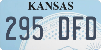 KS license plate 295DFD