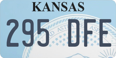 KS license plate 295DFE