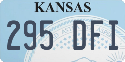 KS license plate 295DFI