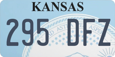 KS license plate 295DFZ