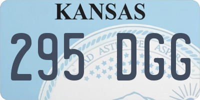 KS license plate 295DGG
