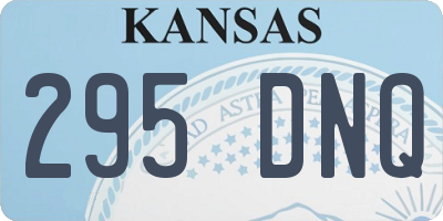 KS license plate 295DNQ