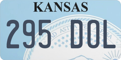 KS license plate 295DOL