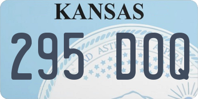 KS license plate 295DOQ