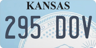 KS license plate 295DOV