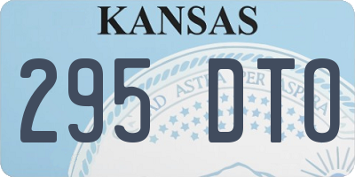 KS license plate 295DTO