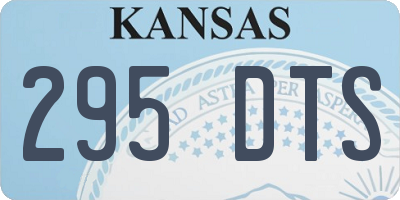 KS license plate 295DTS