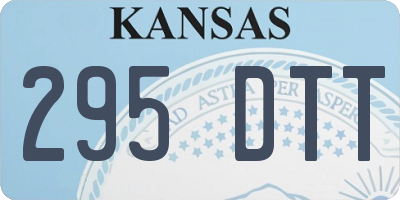 KS license plate 295DTT